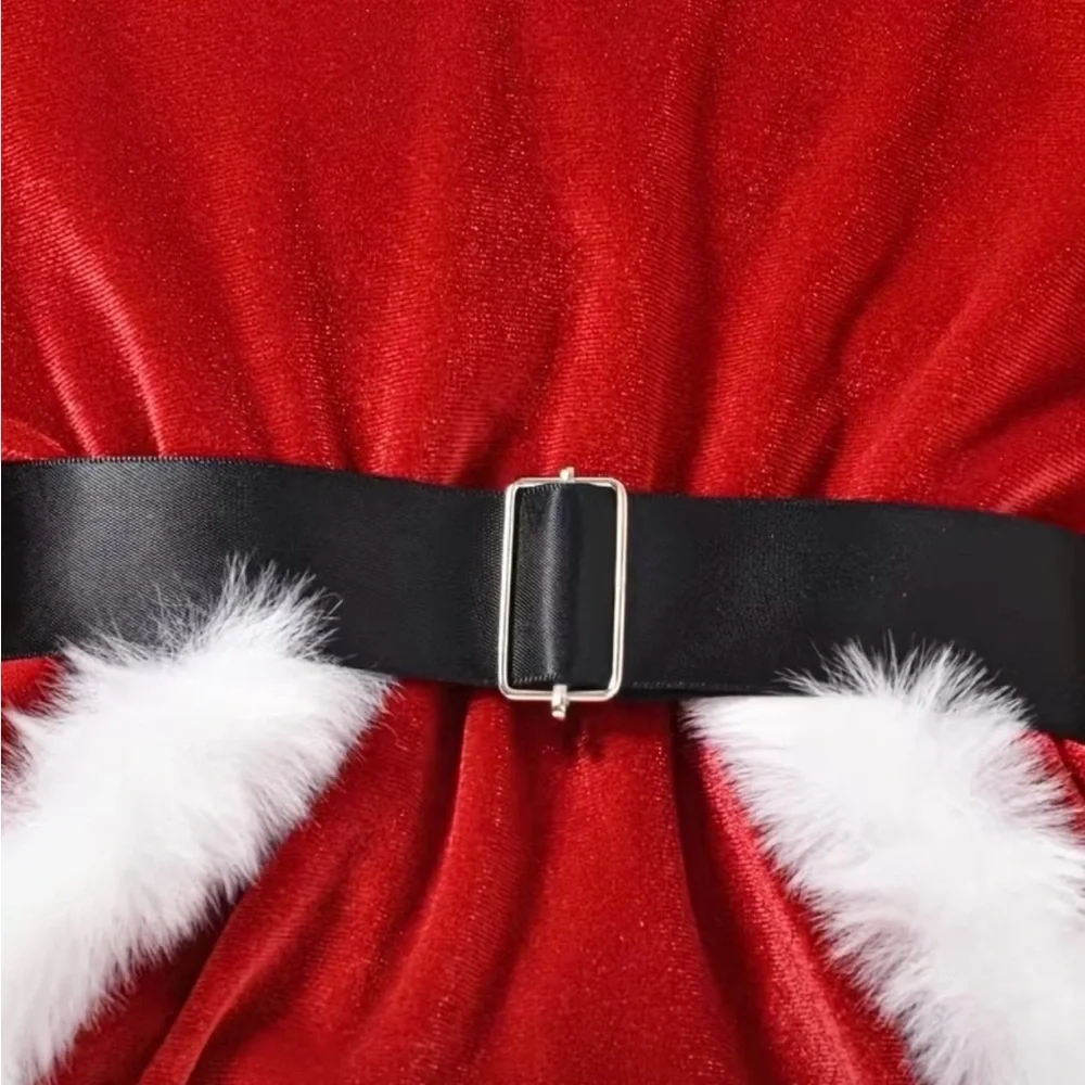 Red Santa Baby Outfit with Hat
